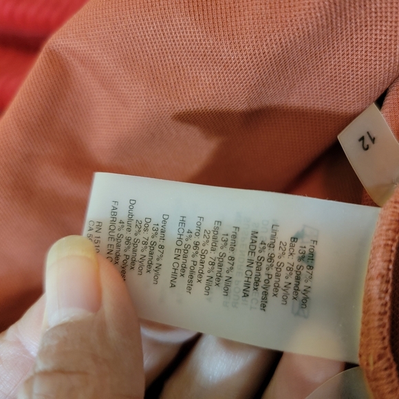 BLUE|Rod Beattie Chestnut Ruched Plunging Halter One Piece Swimsuit Sz 12 Sexy - Picture 11 of 12